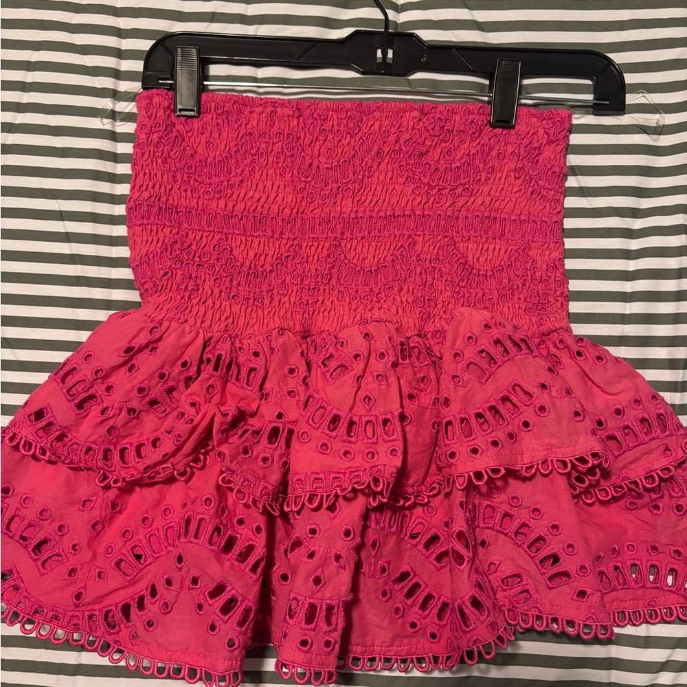 Pink Eyelet Women's Skirt